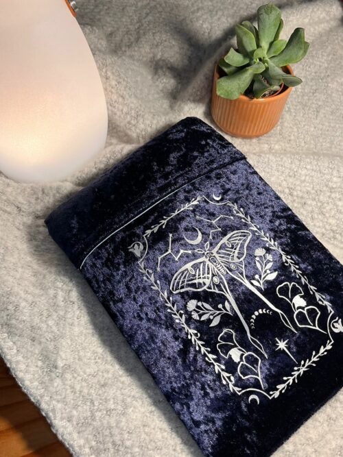 Pochette poche/liseuse bleu marine/clair