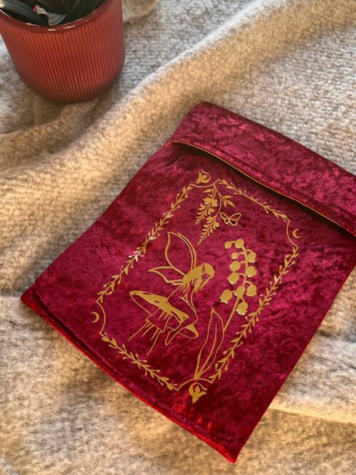 Pochette broché/relié bordeaux/doré