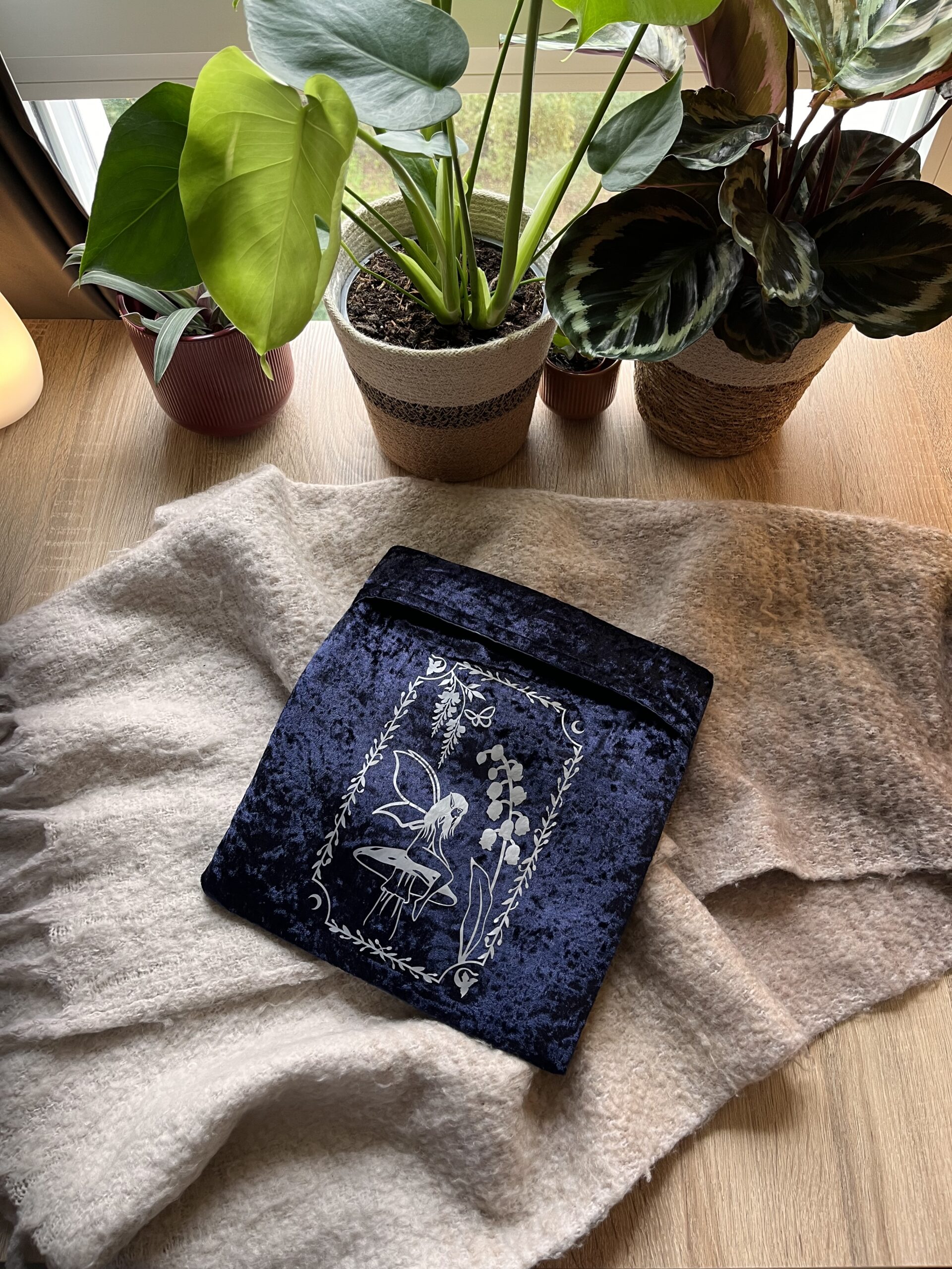 Pochette XXL bleu marine/clair – Image 2