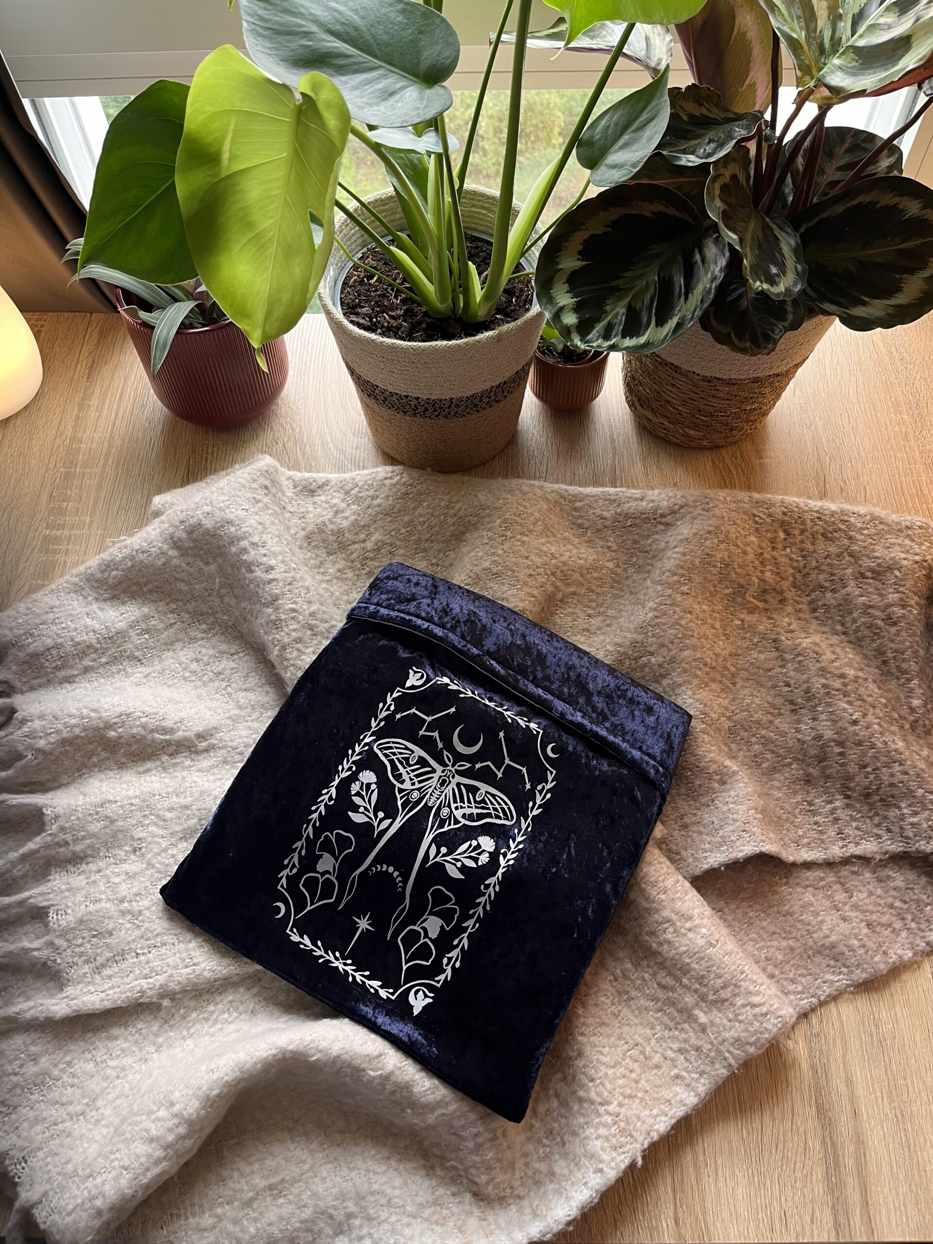 Pochette XXL bleu marine/clair