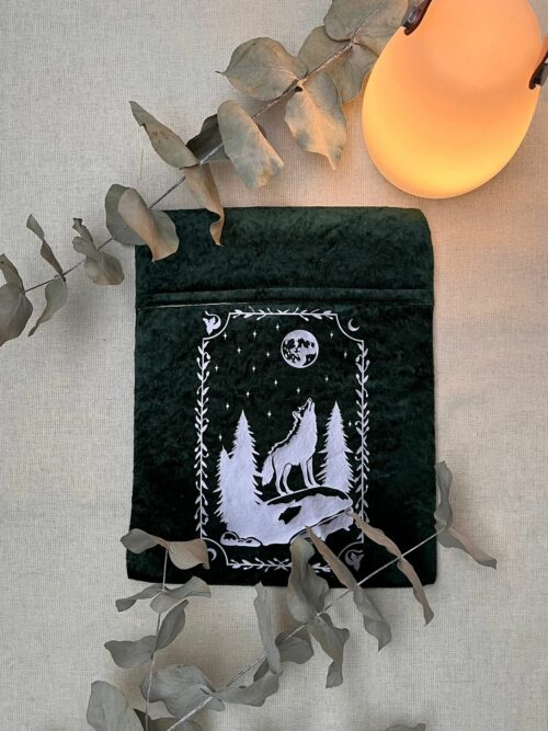 Pochette broché / relié verte